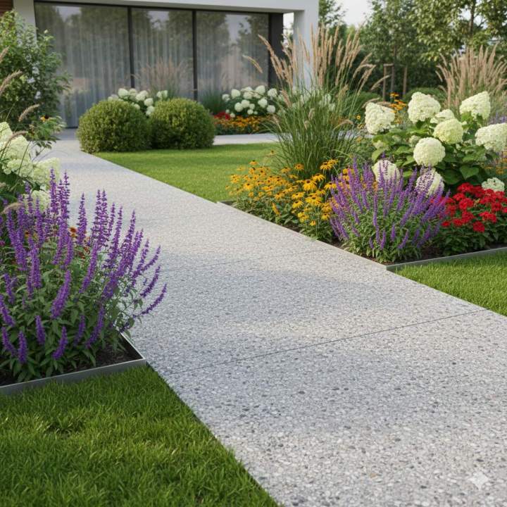 Allée béton désactivé Dax